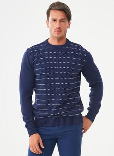 Gestreepte Trui Navy Blauw via Shop Like You Give a Damn