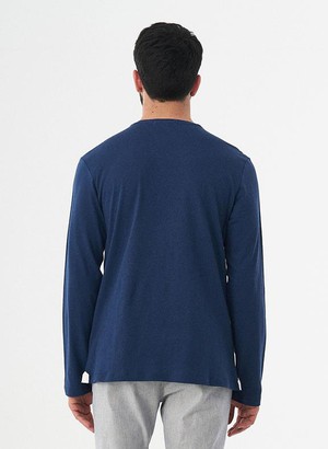 Lange Mouwen Shirt Navy from Shop Like You Give a Damn