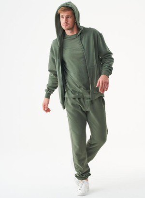 Unisex Zip-Up Hoodie Junda Olive from Shop Like You Give a Damn