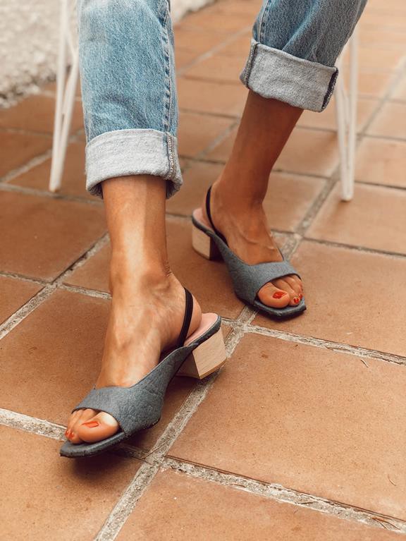 Peep Toes Ananas Denim from Shop Like You Give a Damn