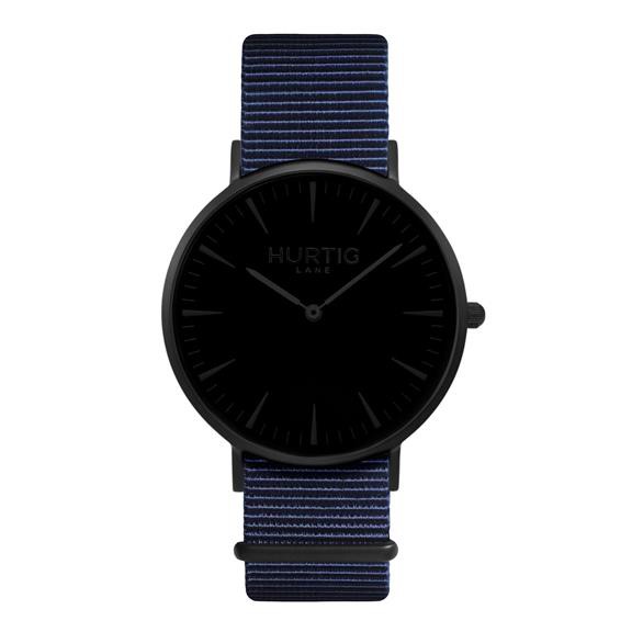 Montezuma Nato Horloge All Black & Oceaanblauw from Shop Like You Give a Damn