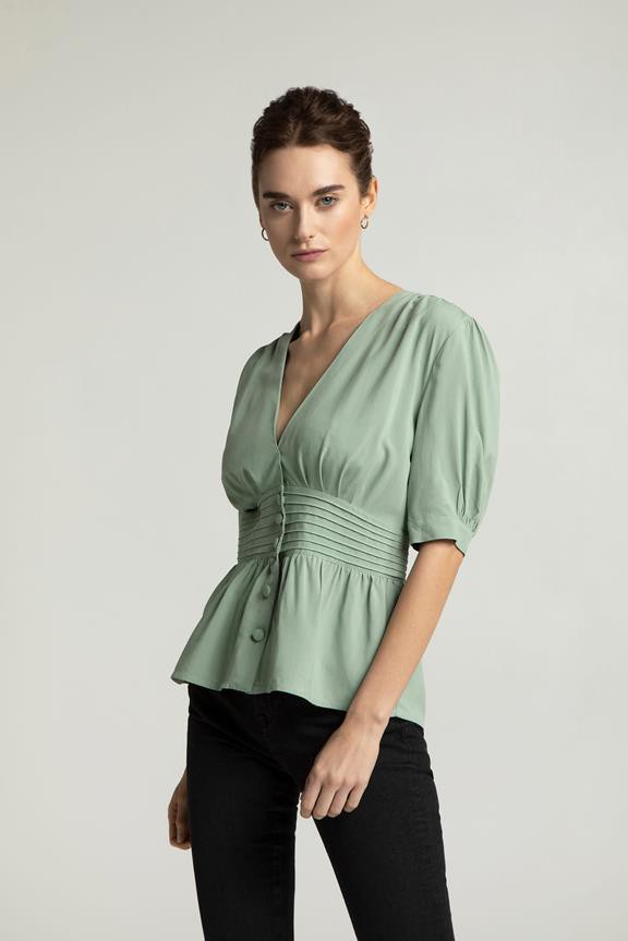 Blouse Lillmor Groen from Shop Like You Give a Damn