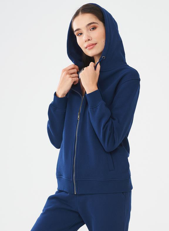 Sweatjack Navy Blauw from Shop Like You Give a Damn