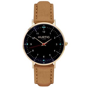 Horloge Moderna Vegan Suede Goud Zwart & Beige from Shop Like You Give a Damn