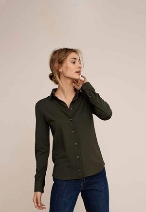 Cedar Blouse Green from Shop Like You Give a Damn