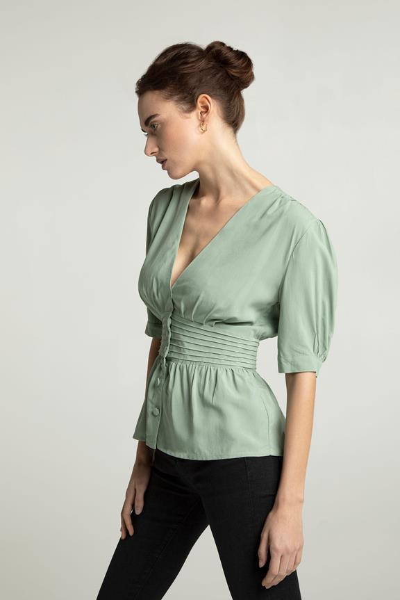 Blouse Lillmor Groen from Shop Like You Give a Damn