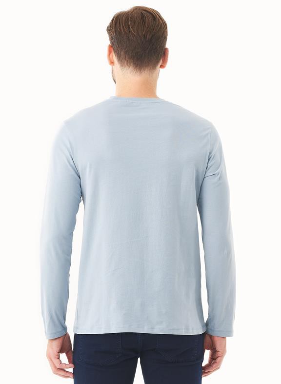 Lange Mouwen Shirt Dusty Blue from Shop Like You Give a Damn