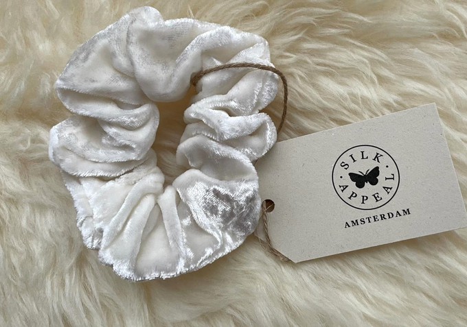 Zijden scrunchie - roomwit from Silk Appeal