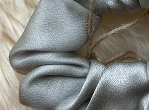 Zijden scrunchie - zilvergrijs from Silk Appeal