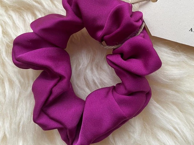 Zijden scrunchie - fuchsia from Silk Appeal