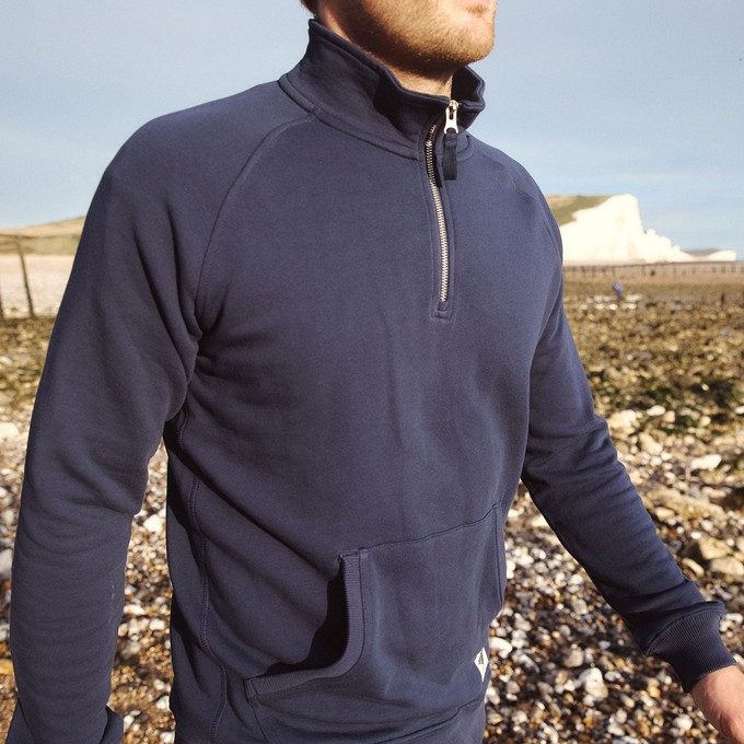 ventura organic cotton quarter zip from Silverstick