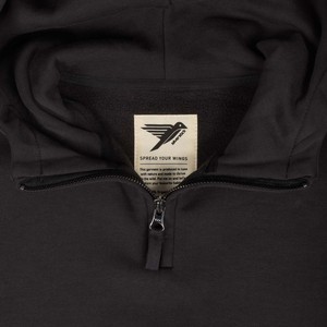 lowe organic cotton quarter zip hoodie from Silverstick