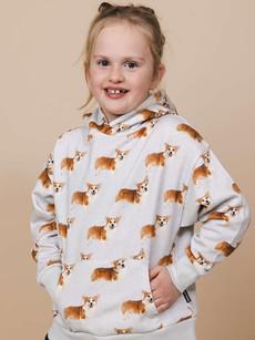 Corgi Time Oversized Hoodie Kinderen via SNURK