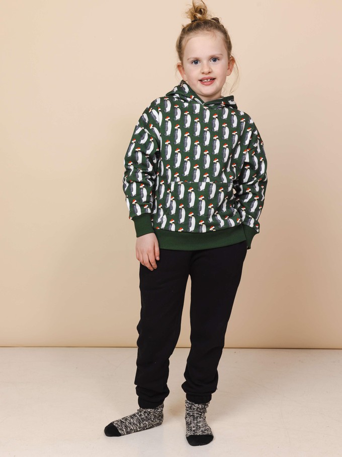 Penguin Xmas Oversized Hoodie Kinderen from SNURK