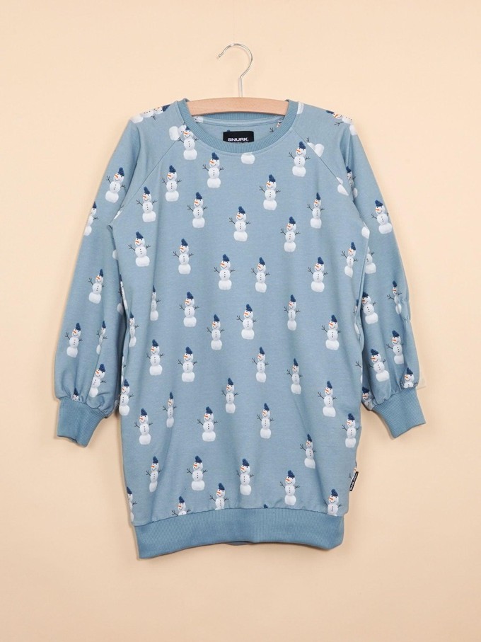 Mr. Snowman Sweater Dress Kinderen from SNURK