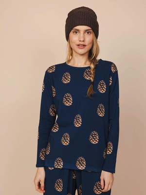 Pinecones T-shirt lange mouwen en Wijde broek set Dames from SNURK