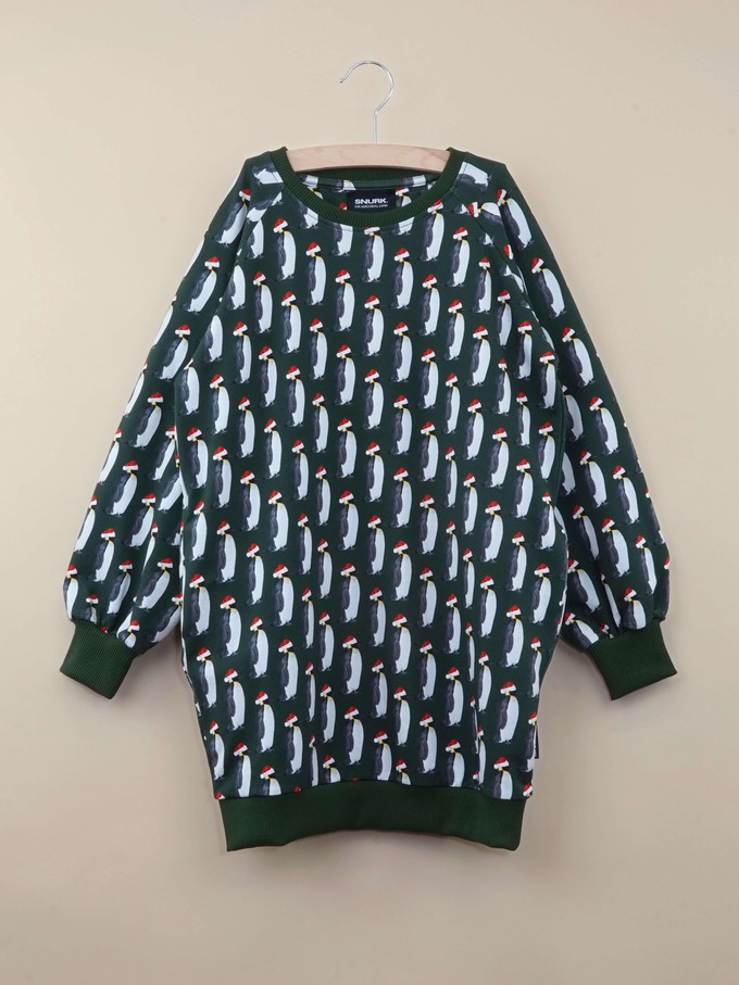 Penguin Xmas Sweater Dress Kinderen from SNURK