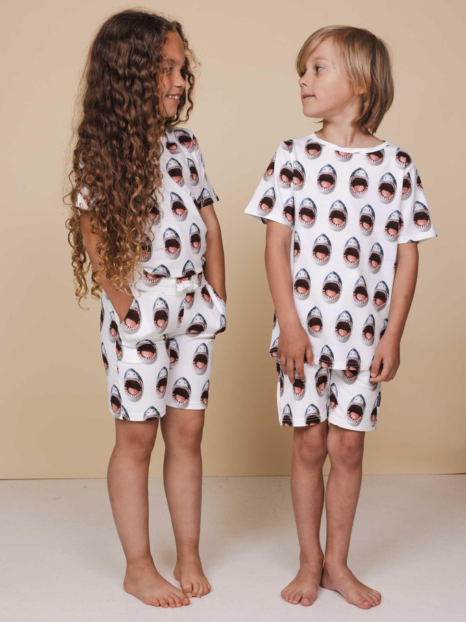 Shark!! T-shirt en Korte broek set Kinderen from SNURK