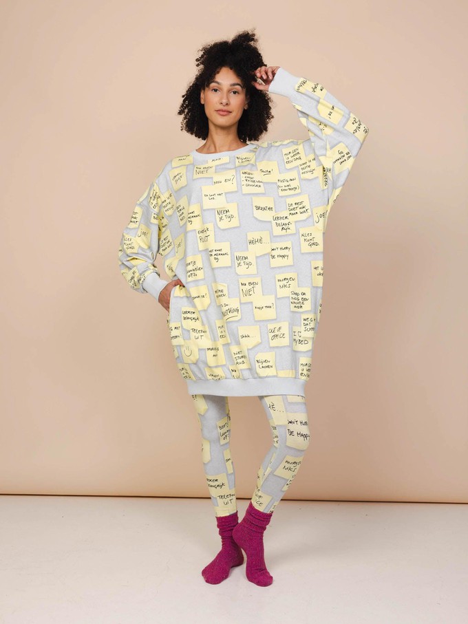 Note to Self Sweater Dress en Legging set Dames from SNURK