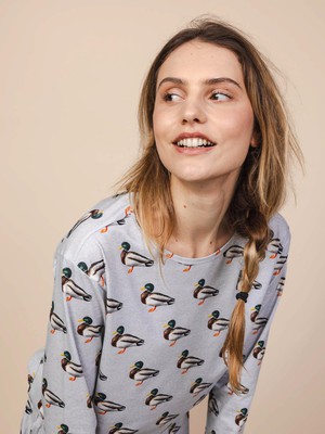 Quack! T-shirt lange mouwen en Wijde broek set Dames from SNURK