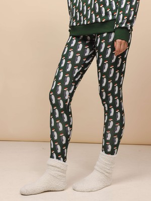 Penguin Xmas Legging Dames from SNURK