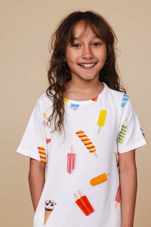 Popsicles T-shirt Dress Kinderen from SNURK