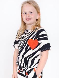 Zebra Love T-shirt Kinderen via SNURK
