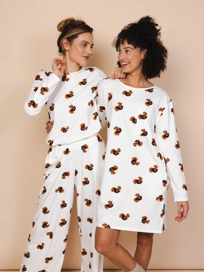 Squirrels T-shirt lange mouwen en Wijde broek set Dames from SNURK