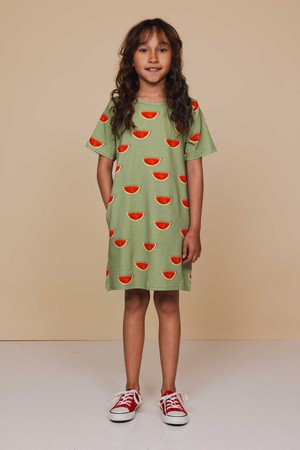 Watermelon T-shirt Dress Kinderen from SNURK