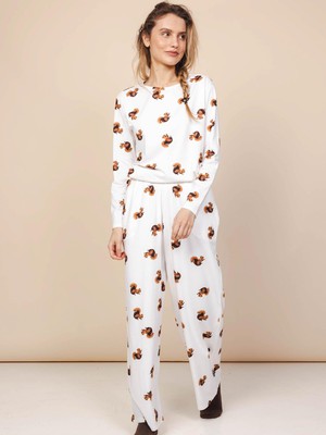 Squirrels T-shirt lange mouwen en Wijde broek set Dames from SNURK