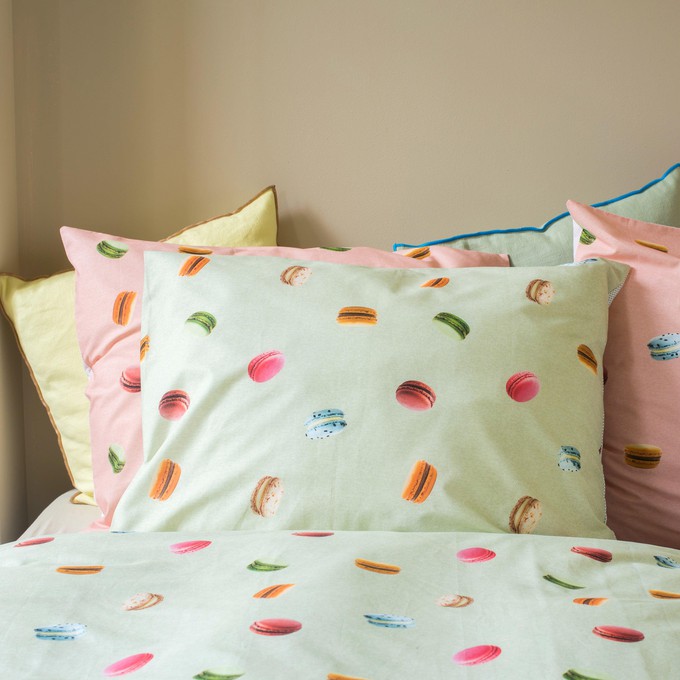 Macarons Green pillow case 60 x 70 cm from SNURK