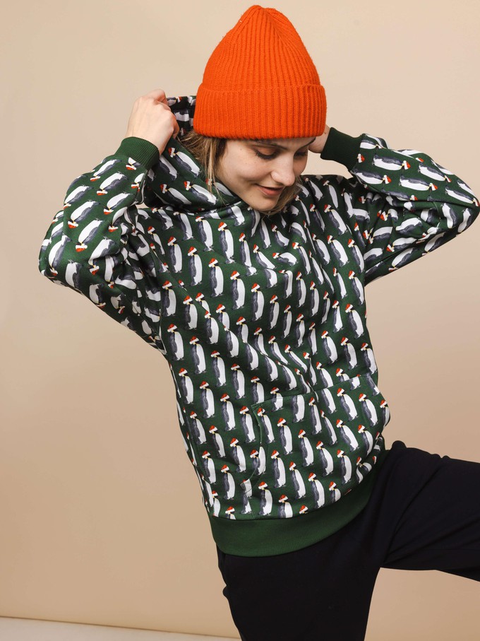 Penguin Xmas Oversized Hoodie Unisex from SNURK