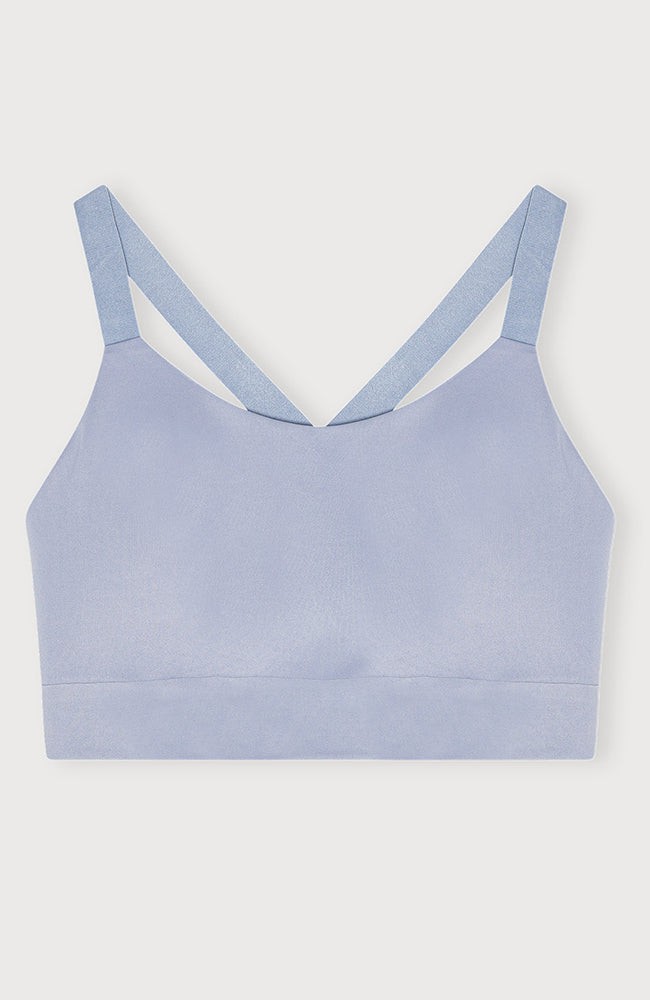 Active cross back bra misty blue from Sophie Stone