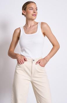 Talli rib top wit via Sophie Stone