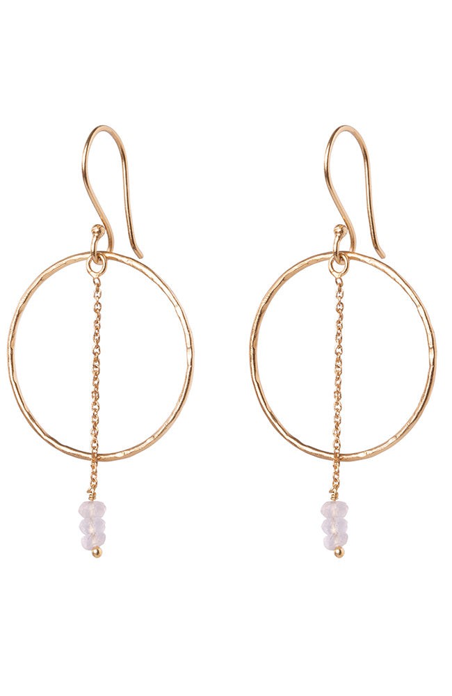 Talent Rose Quartz oorbellen from Sophie Stone