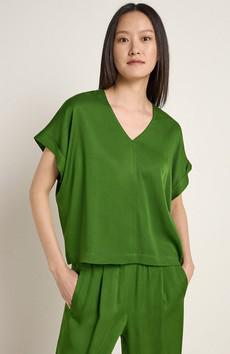 Tencel blouse groen via Sophie Stone