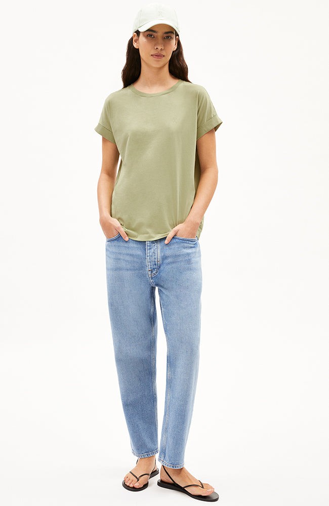 Idaara t-shirt light matcha from Sophie Stone