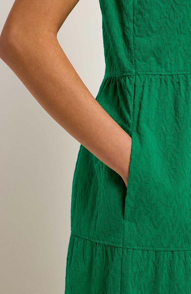 Maxi jurk structuur groen from Sophie Stone