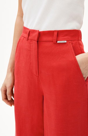 Caarunus Lino pantalon coral from Sophie Stone
