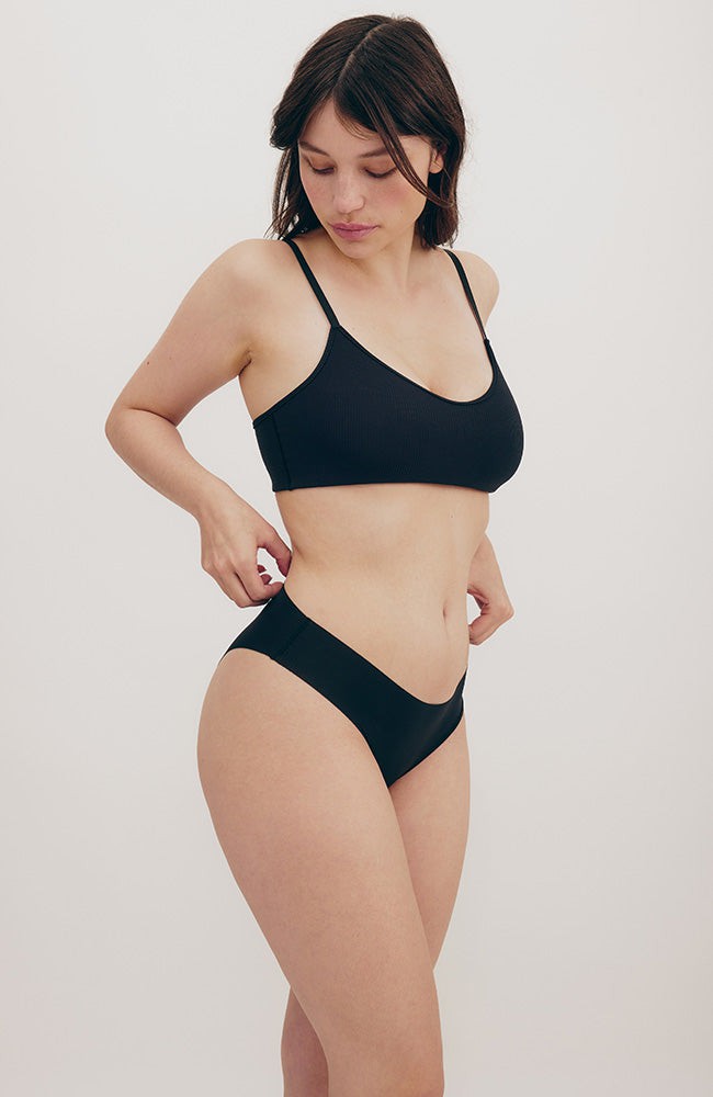 Naked rib briefs zwart from Sophie Stone