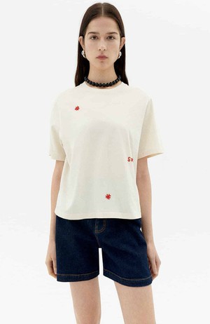 Sol Sol t-shirt Lucia wit from Sophie Stone