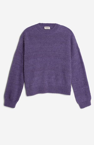 Suri Inaraa alpaca trui purple from Sophie Stone