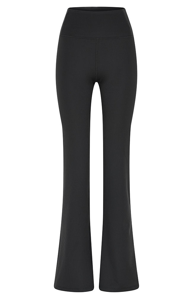 Compressive rib flare legging zwart from Sophie Stone