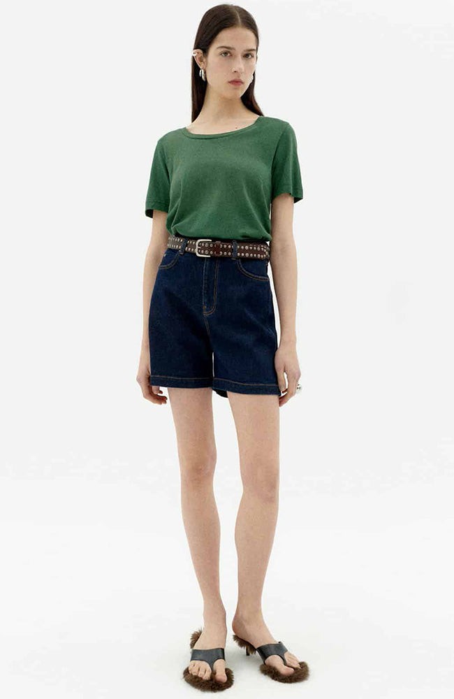 Cassia Hemp T-shirt dill from Sophie Stone