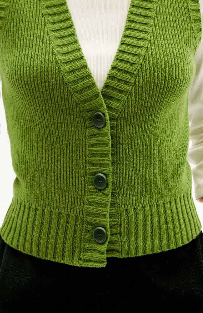 Ginger vest groen from Sophie Stone