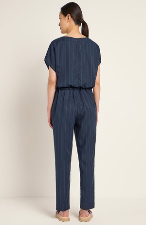 Krijtstreep jumpsuit navy from Sophie Stone