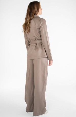 Bruine wide leg pantalon from Sophie Stone