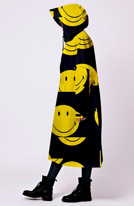 Classic Smiley Poncho from Sophie Stone