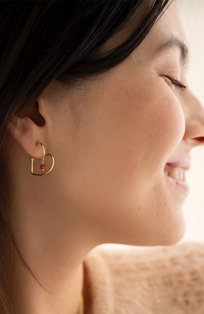 Cheery oorbellen carnelian from Sophie Stone