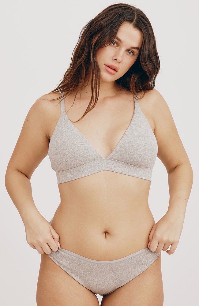 Core triangle bralette grijs from Sophie Stone